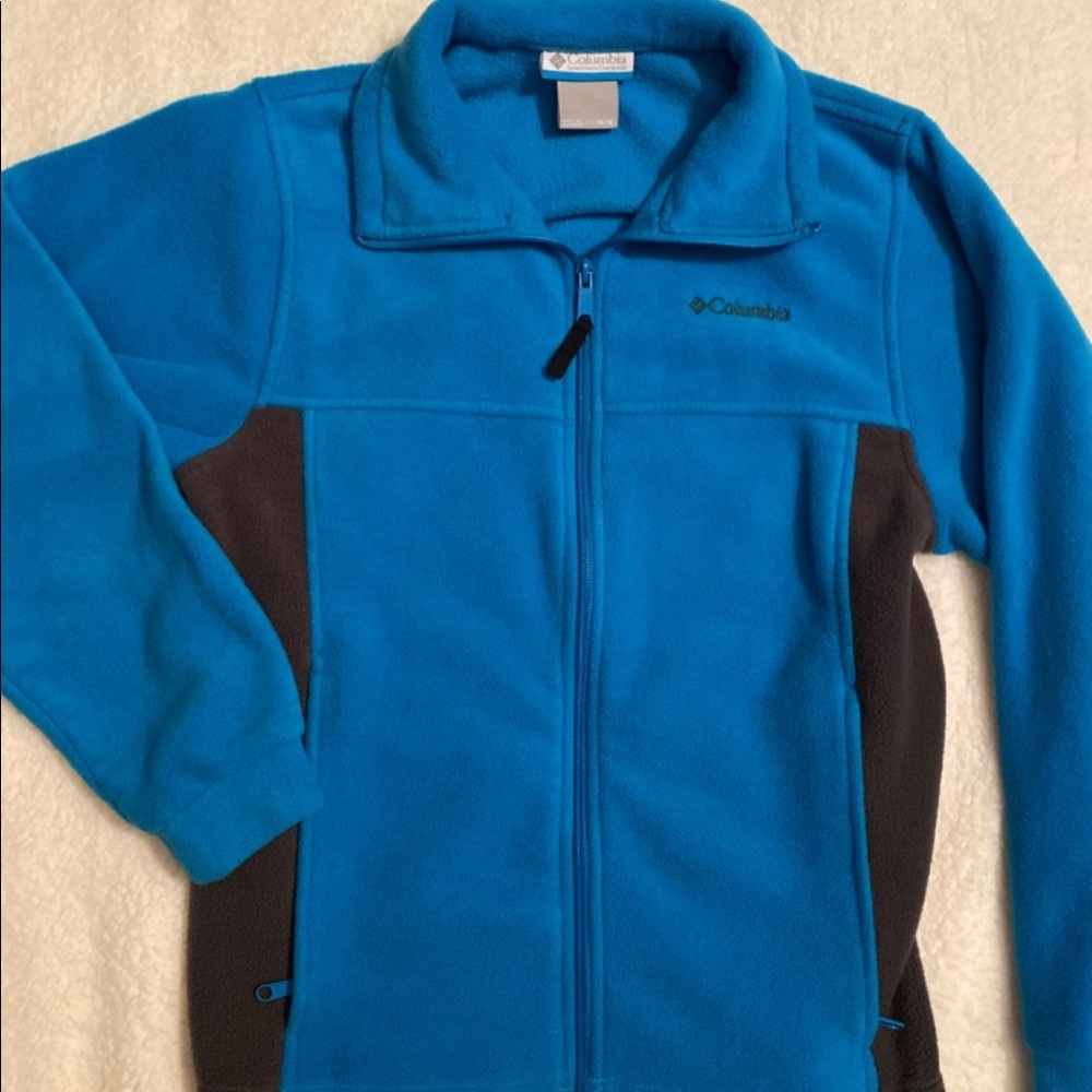 💙🖤 Columbia Youth Fleece Full Zip Jacket | Size XL (14/16) 🖤💙